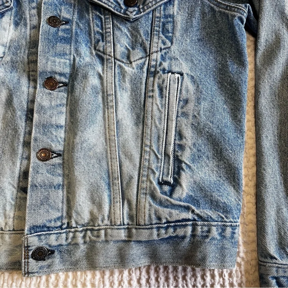 Vtg Levi's Blue Denim Type III Red Tab Trucker Chore Jacket